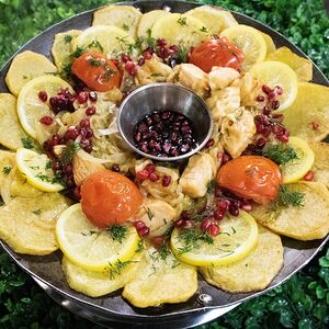 Садж из сёмги на 4 персоны