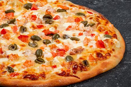 Пицца с морепродуктами