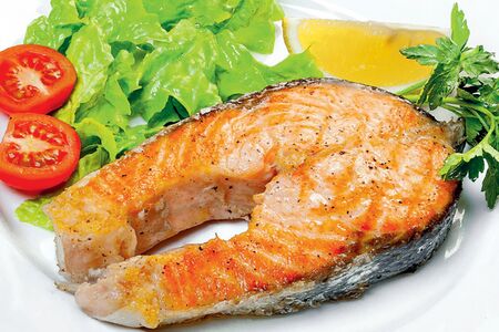 Семга на мангале