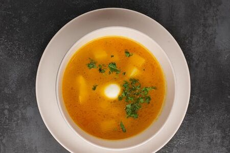 Куриный суп с домашней лапшой