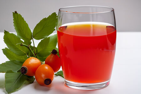 Компот из плодов шиповника собственного производства