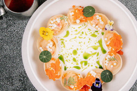 Пельмени с крабом