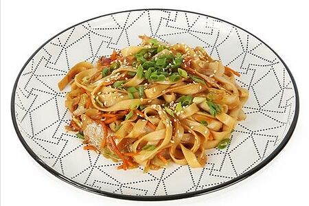 Лапша Wok с овощами