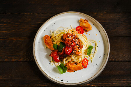 Паста с курицей Годзи