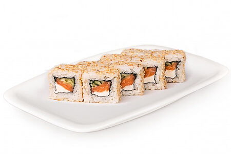 Калифорния с лососем в кунжуте