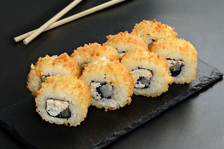 Жаренный с окунем