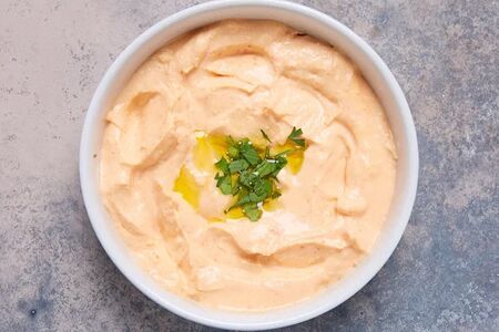 Тирокафтери - взбитая фета с запеченным перцем