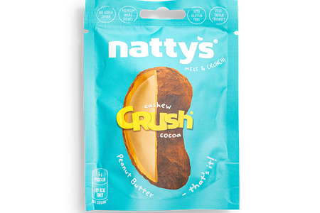 Драже Nattys c кешью в арахисовой пасте и какао