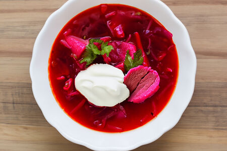 Азербайджанский борщ с говядиной