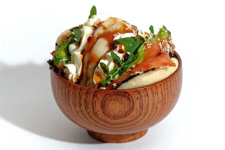 Бао с лососем