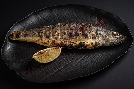 Сибас на углях