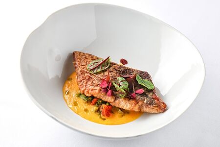 Филе кефали из печи с гарниром