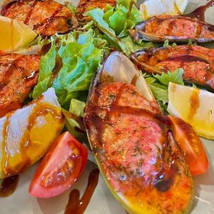 Запеченные мидии под пармезаном M