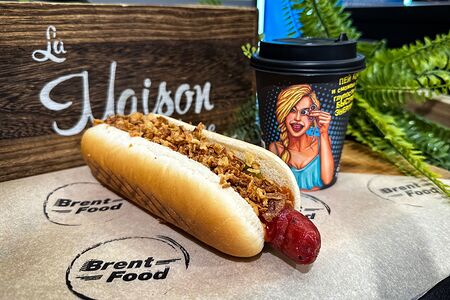 Гриль-дог Bf с сосиской 3 перца и сыр