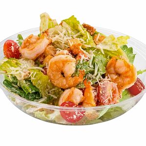 Салат Цезарь с креветками