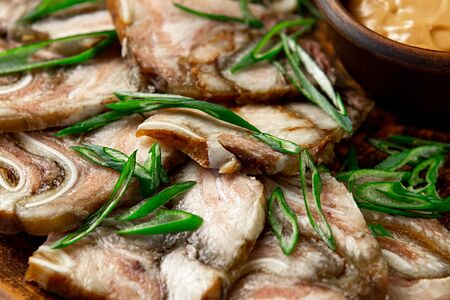 Уши свиные с пикантным соусом