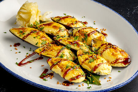 Запеченые мидии