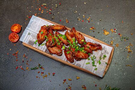 Крылья куриные в горчично-медовом соусе