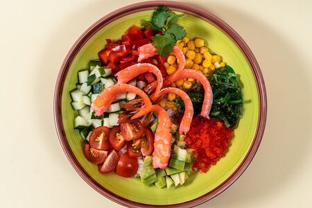 Поке с креветками