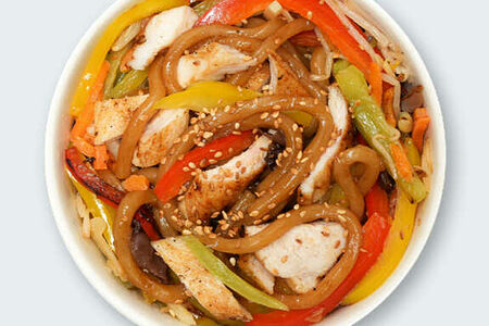 Удон с курицей