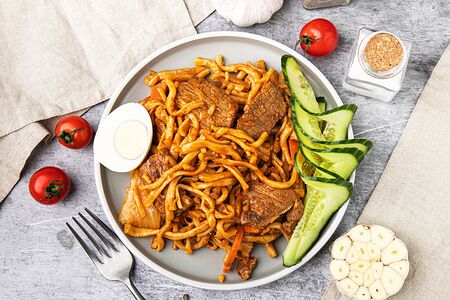 Жареный лагман