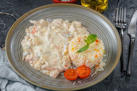 Филе куриное в сливочном соусе