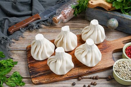 Хинкали из говядины со свининой