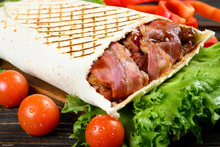 Шаверма из свинины двойная