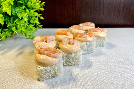 Ролл Лава с креветками