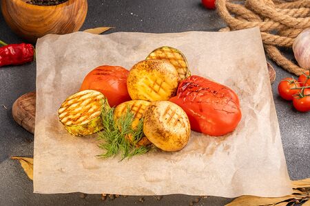 Ассорти из овощей на мангале