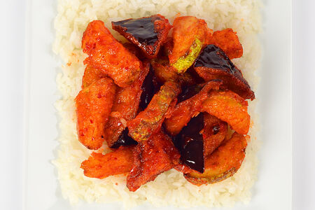 Вега баклажаны в кисло-сладком соусе