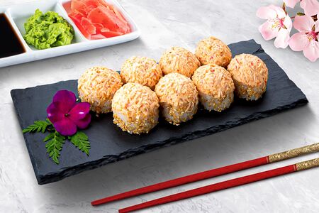 Острый ролл со снежным крабом Lux