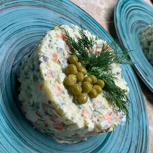 Салат Московский с говядиной