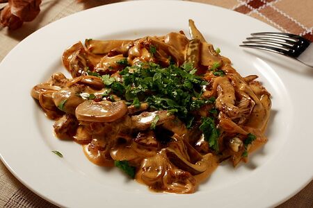 Курица со сливками