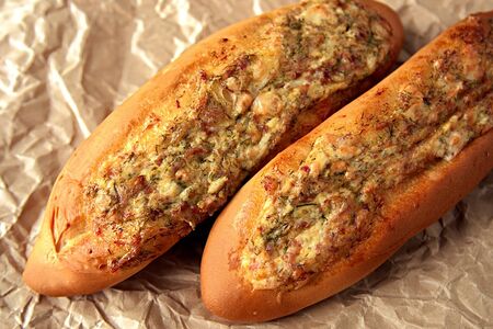 Багет с ветчиной