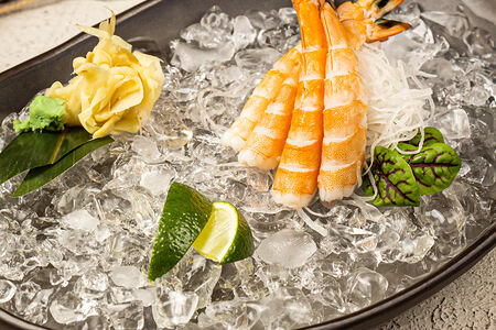 Сашими из тигровой креветки