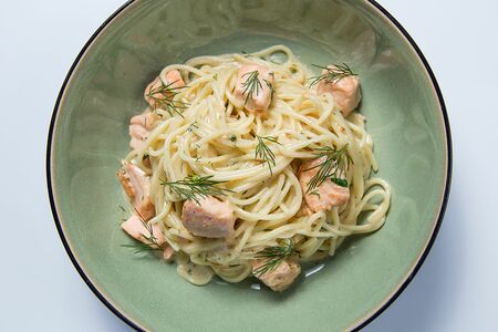 Паста с лососем