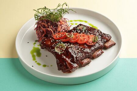 Томленые ребра в азиатской глазури