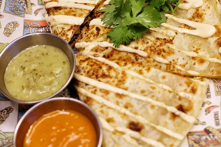 Кесадилья Биррия эн Мехикано, Кесадилья с томленой говядиной