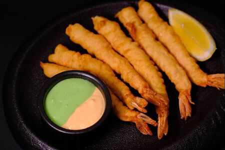 Креветки в кляре