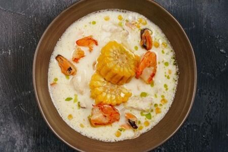 Чаудер с морепродуктами 