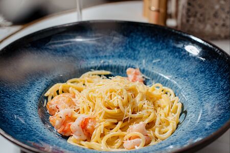 Паста с креветками