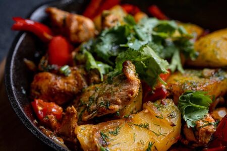 Жаркое по-кавказски с курицей