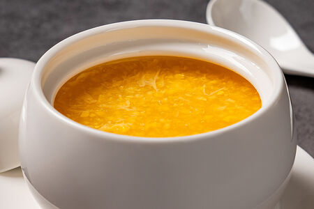 Суп с кукурузой и яйцом