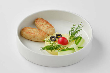 ДЕТ Куриные котлетки с картофельным пюре