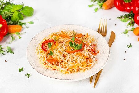 Фунчоза с овощами