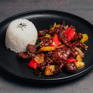 Говядина в перечном соусе