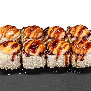 Запеченный ролл с мидиями стандарт