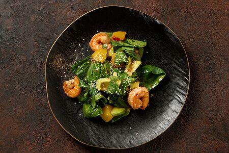 Салат с креветками