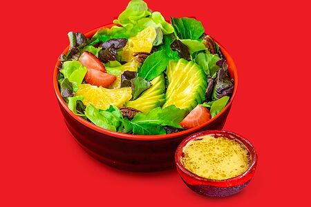 Салат с авокадо и апельсином